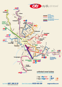 Cambridge Bus Map